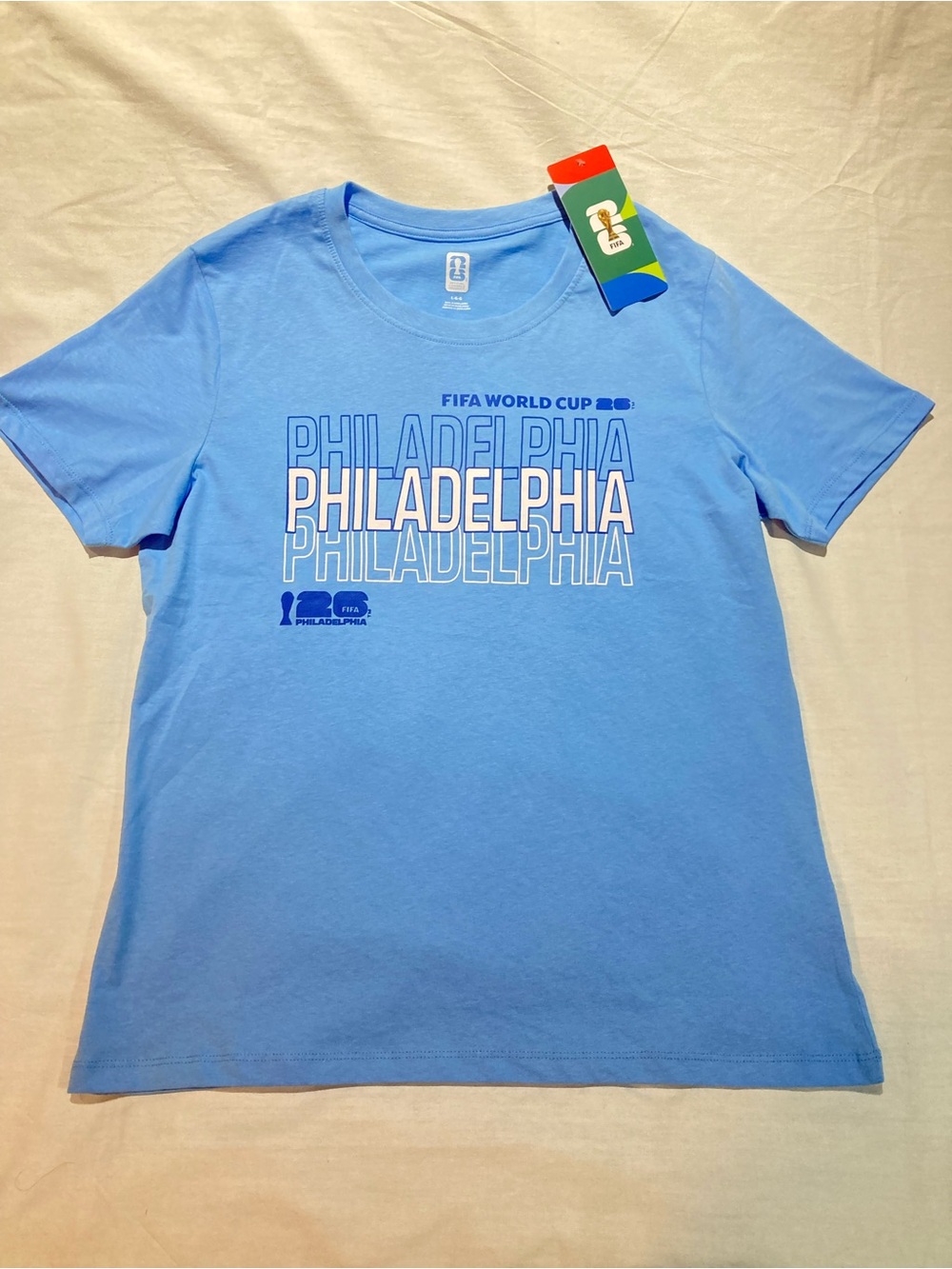 FIFA 2026 World Cup Philadelphia T-shirt, Women’s size large, NWT! Official!